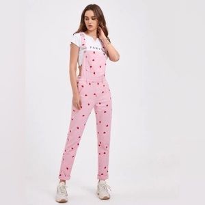 Shein Pink Heart Overalls Dolls Kill Sugar Thrillz Dupe